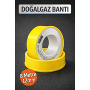 Teflon Bant, Doğalgaz Tamir Bandı (12mm X 8mt)