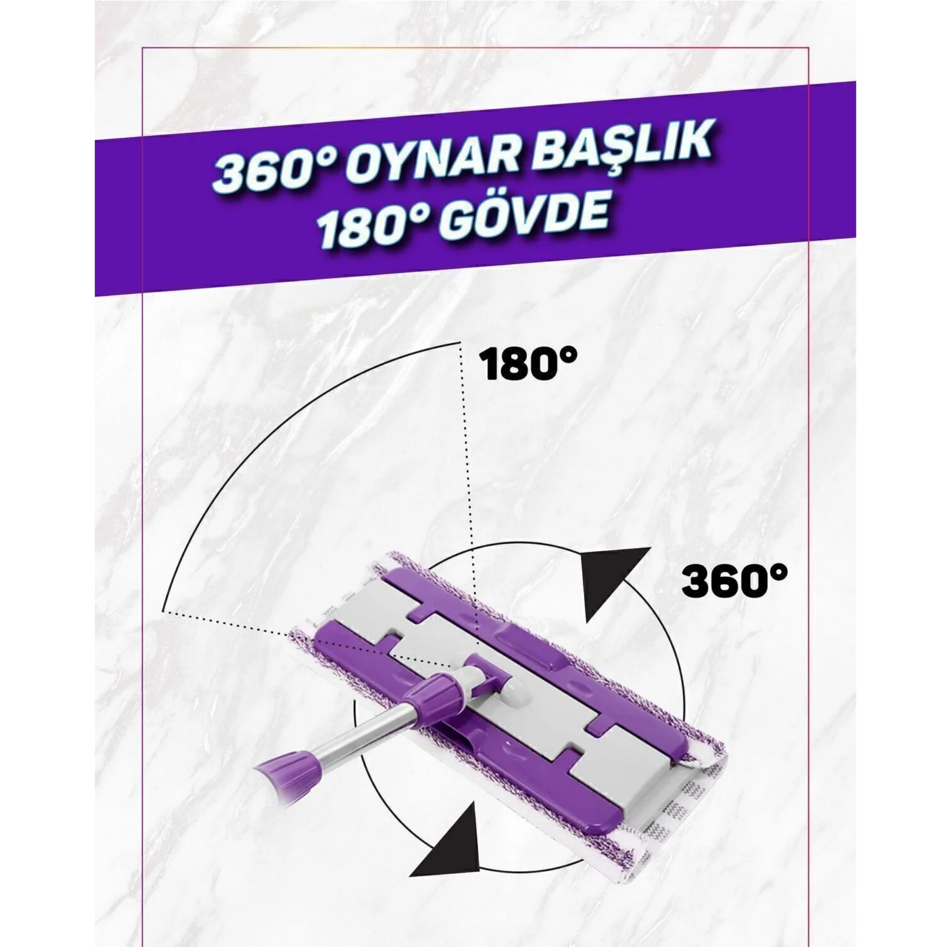 Mikrofiber Mandallı Mop Temizlik Seti