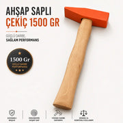 Ahşap Saplı Çekiç 1500 Gr Dayanıklı El Çekici Çivi Çakma