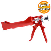 Klasik Epoksi Kimyasal Dübel Tabancası Metal Silikon Tabancası Kırmızı 410 ml