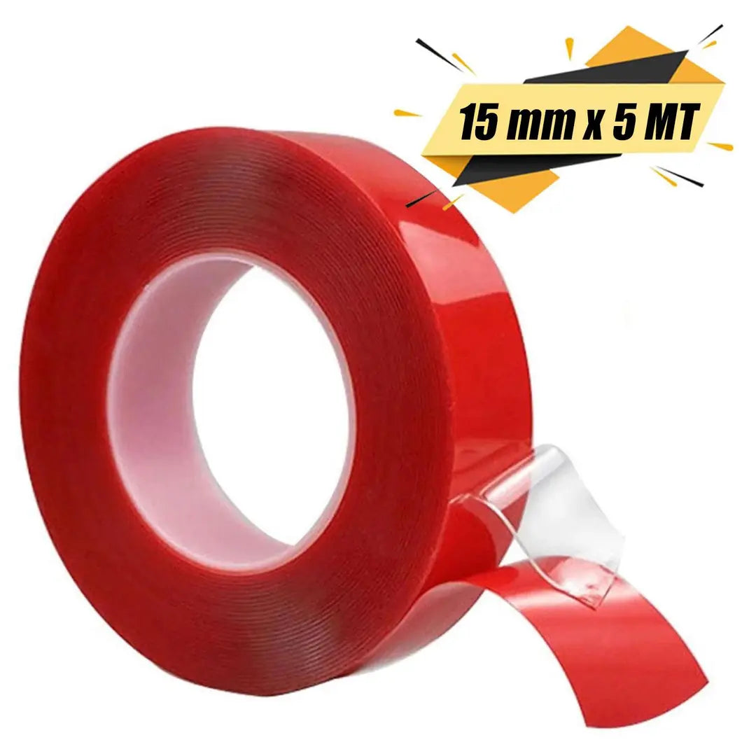 Bondit Çift Taraflı Bant Montaj Bandı Şeffaf 15 mm x 5 Metre