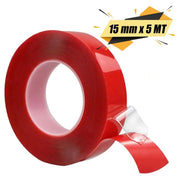 Bondit Çift Taraflı Bant Montaj Bandı Şeffaf 15 mm x 5 Metre