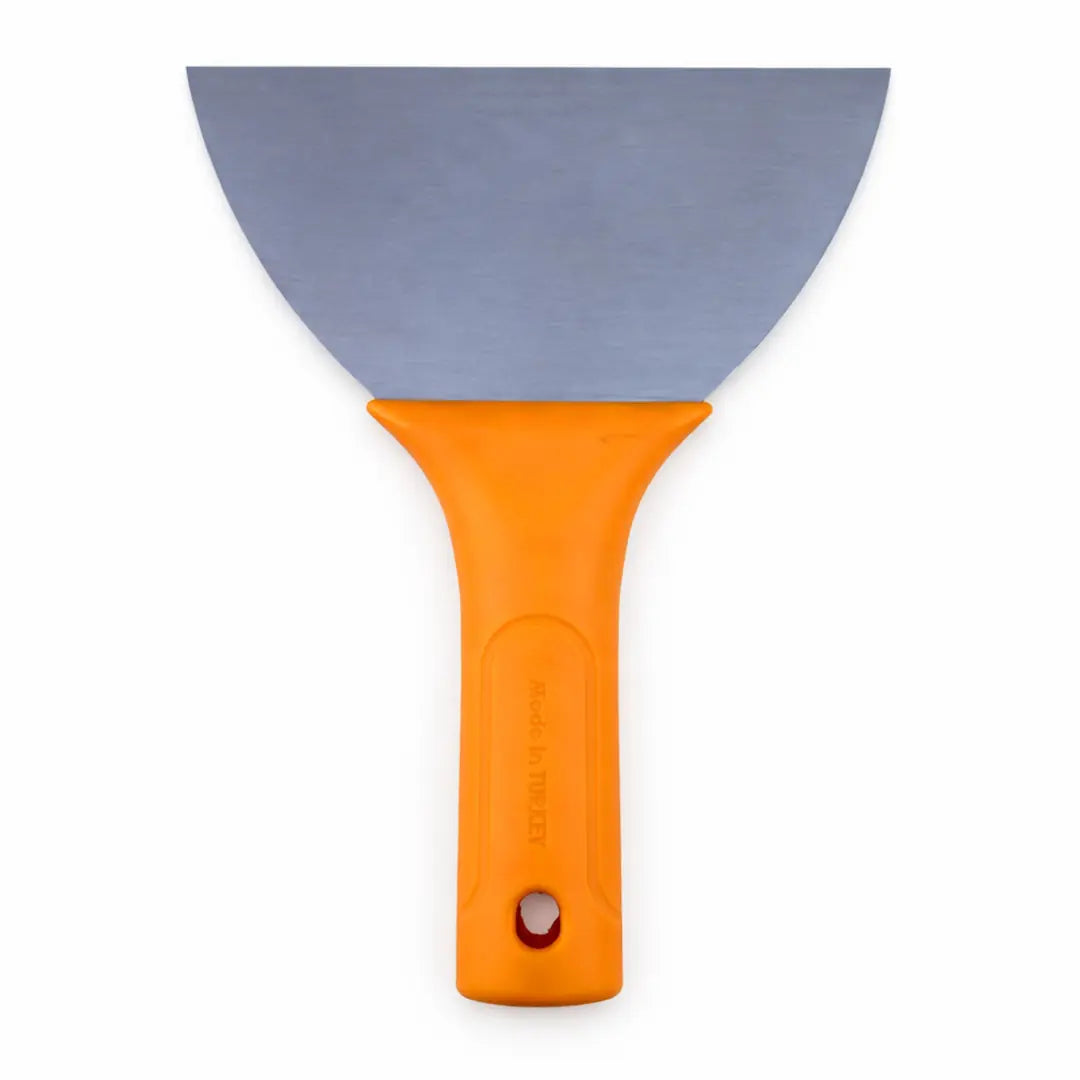 Spatula Plastik Saplı Sap Takmalı 160 mm Dayanıklı Paslanmaz Çelik Yüzey Çok Amaçlı İnşaat Spatulası