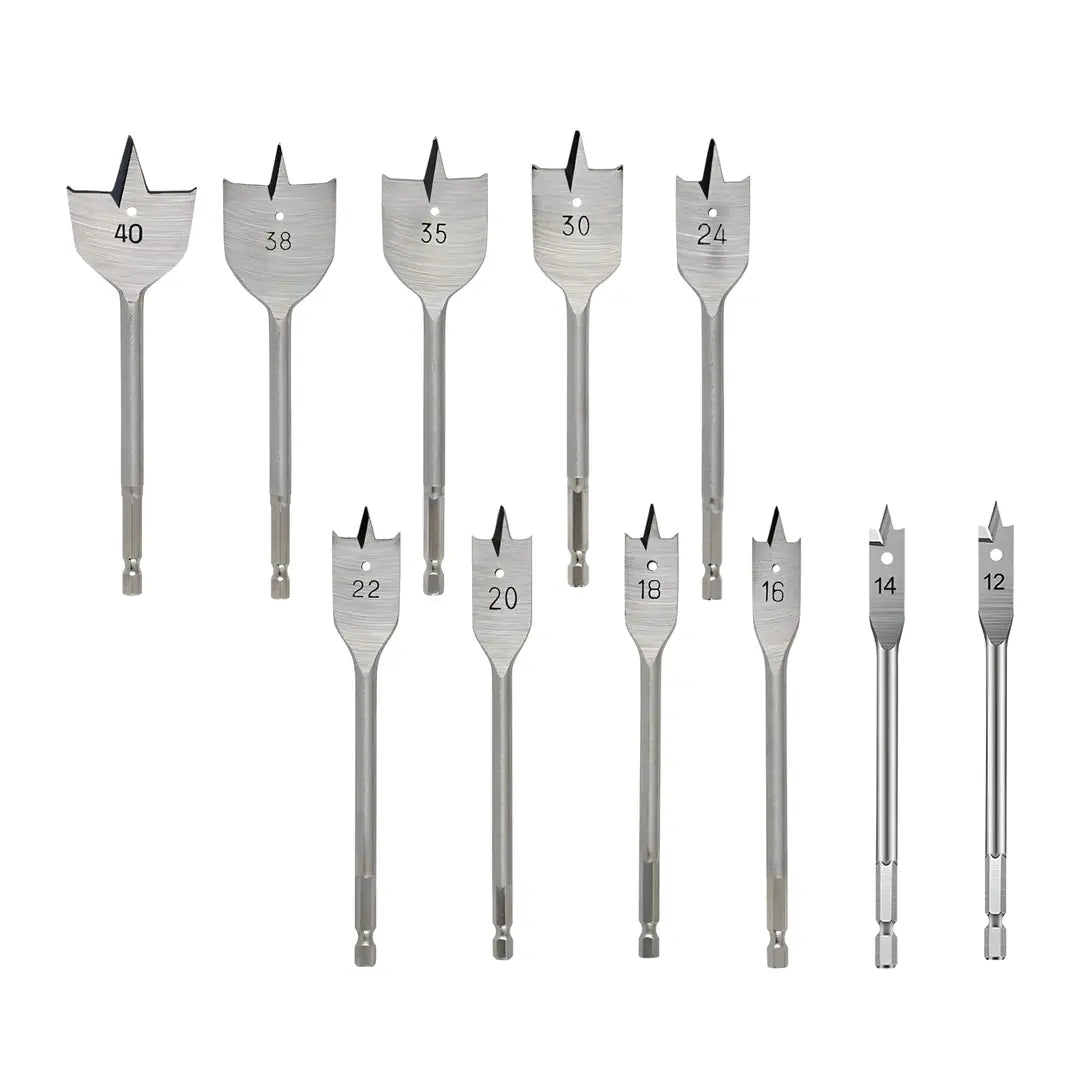 Yaprak Matkap Ucu Ahşap Ağaç Tahta Sunta Plastik Delme Bits Uç 40-38-35-30-24-22-20-18-16-14-12 mm