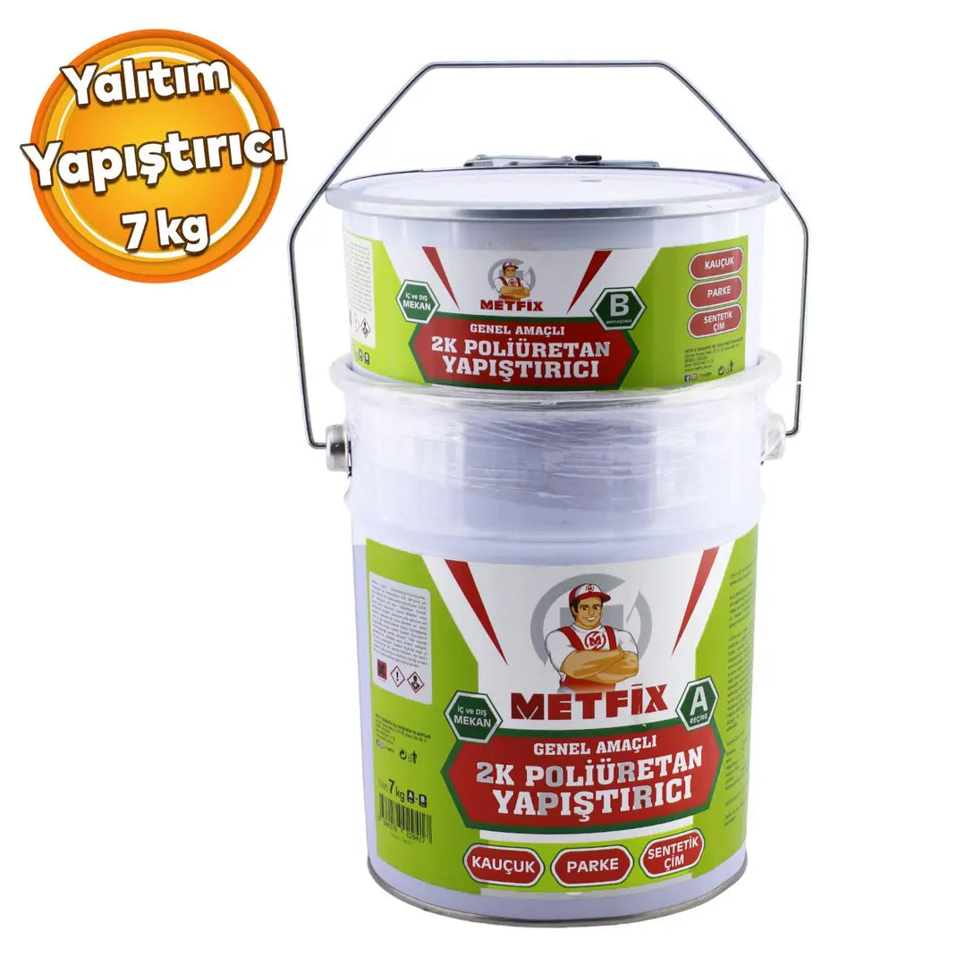 Metfix 2K Poliüretan Kompanent Mastik Genel Amaçlı Yapıştırıcı Yalıtım İç Dış Mekan Uygulama 6+1 Kg
