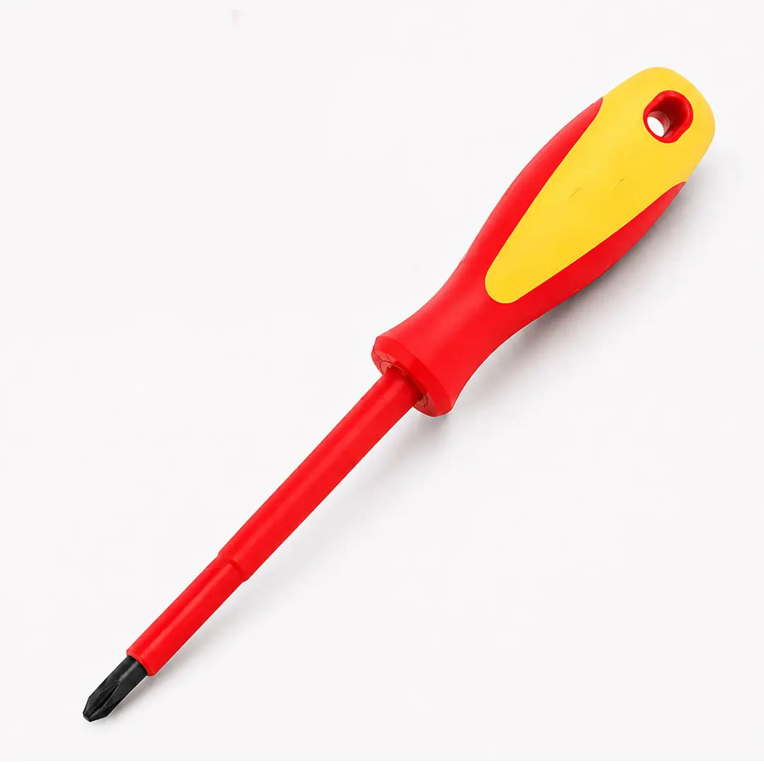 İzoleli Yıldız Tornavida 6x100 mm Elektrikçi Tipi Kaymaz Saplı Dayanıklı Tamir Montaj El Aleti