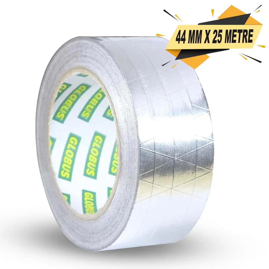 Alüminyum Folyo Bant 44 mm x 25 Mt Sızdırmaz Takviyeli Yanmaz Soba Borusu Bandı