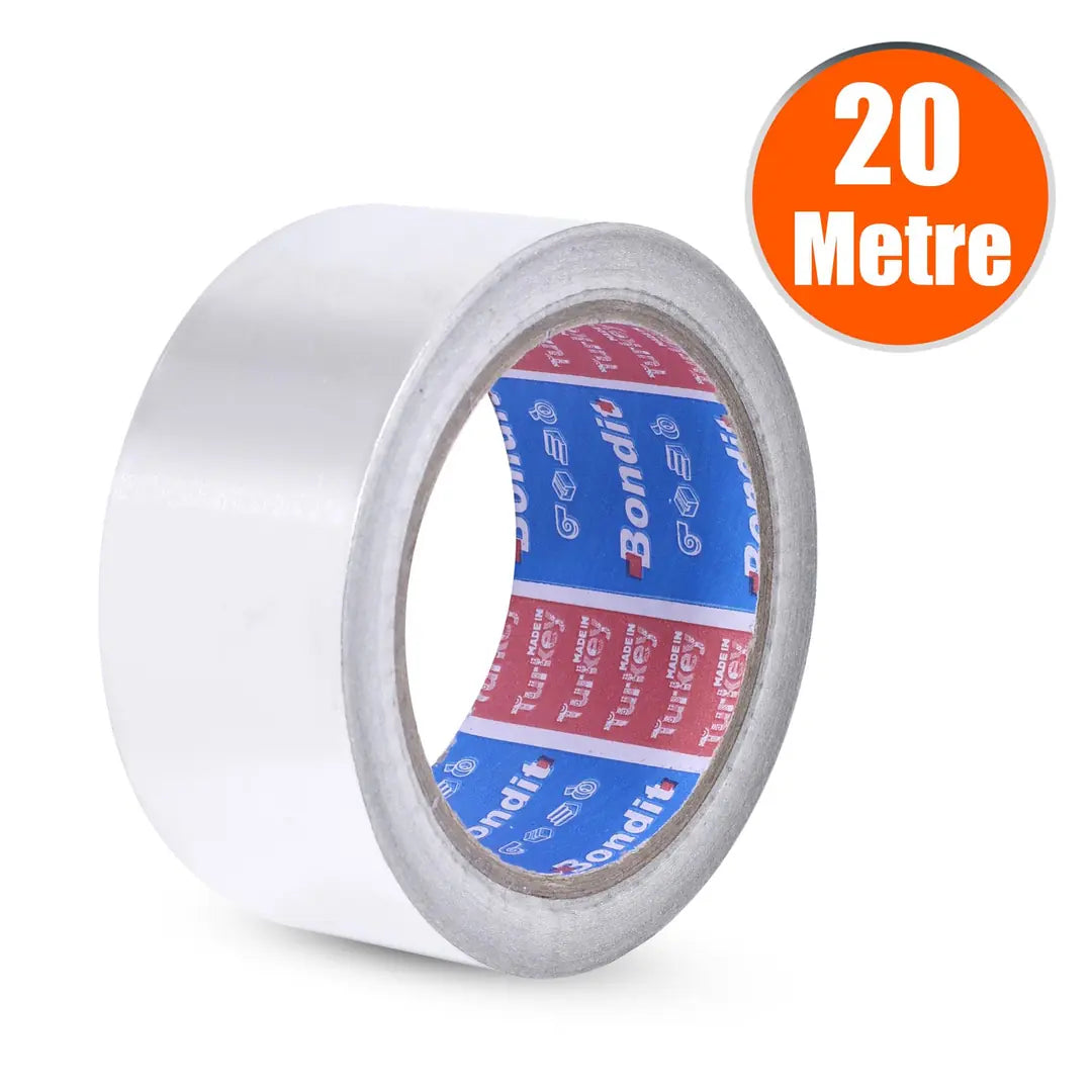 Alüminyum Folyo Bant 45 mm x 20 Metre Yanmaz Soba Borusu Bandı
