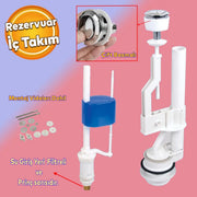Çift Basmalı İç Takımı Rezervuar İç Düzenek Otomatik Su Dolum Basma Alafranga Tuvalet Klozet Sifon