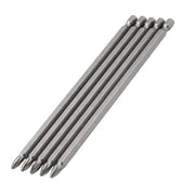 (5 Adet) Mıknatıslı 200 mm Pozidriv Bits Uç PZ2 Manyetik 1/4" Matkap Ucu 20 cm Güçlü Tayvan Çeliği