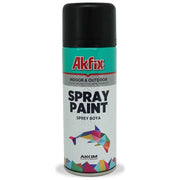 Akfix Efektli Akrilik Sprey Boya Mat Siyah 400 ml