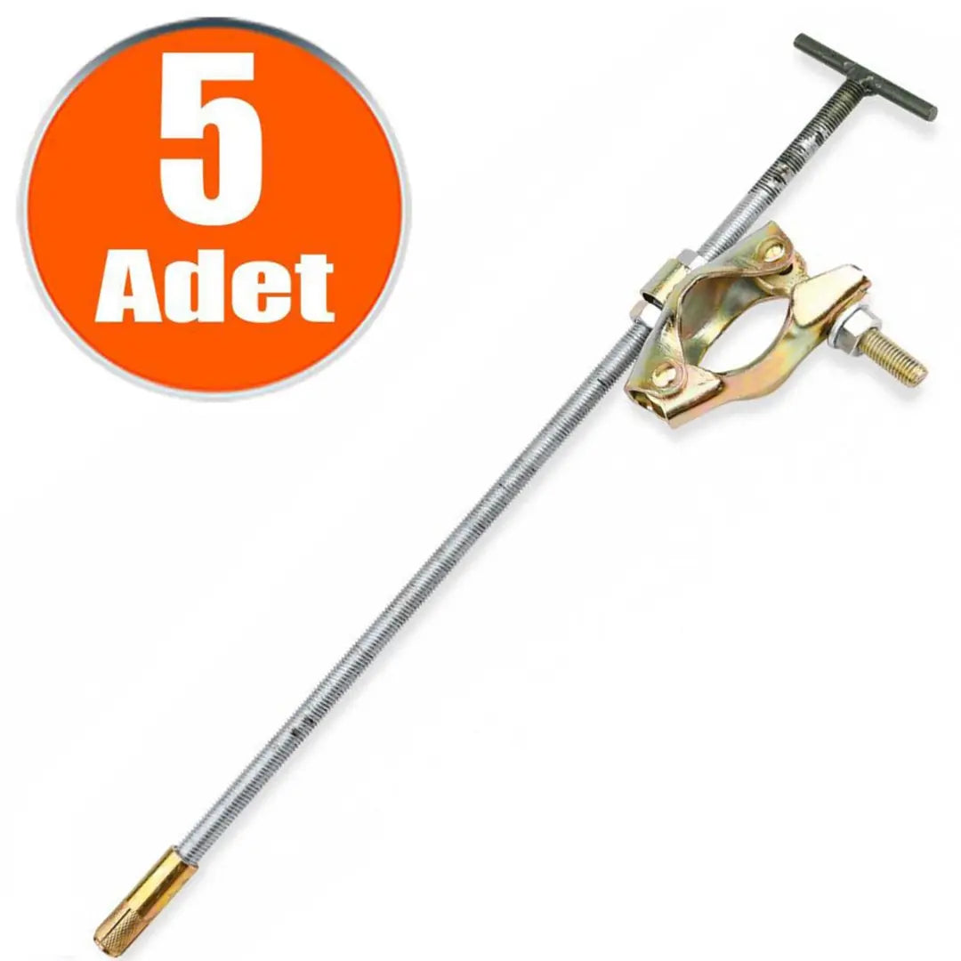 İskele Kelepçesi Bağlantı 4 parça Set Takım Dübelli 50 cm(5 ADET)