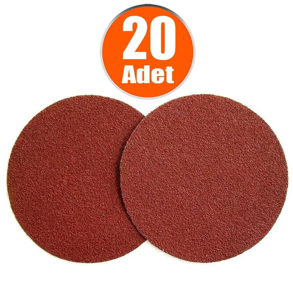 20 Adet Cırt Zımpara 115 mm Spiral Avuç Taşlama