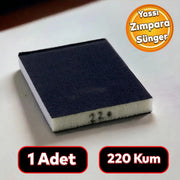 Yassı Sünger Zımpara 9.5 x 12.5 cm Takoz Blok Flex Taşlama Ahşap El Zımparası 220 kum 1 Adet