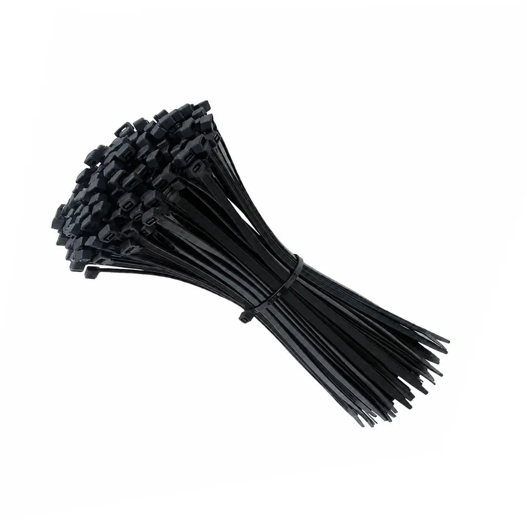 Kablo Bağı Plastik Cırt Kelepçe 4,8x200 mm Siyah 100 Adet Güçlü Kilitleme Kablo Sabitleme Bağı