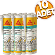 Sika Sikasil Universal Genel Amaçlı Beyaz Silikon 280 ML(10 ADET)