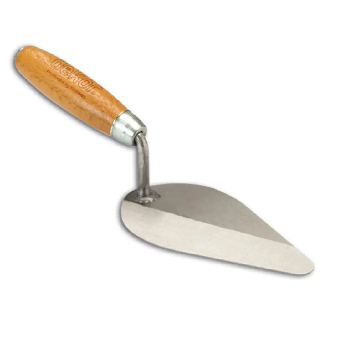 Dekor 068 Dil Malası Ahşap Saplı Paslanmaz Çelik Mala 13 Cm