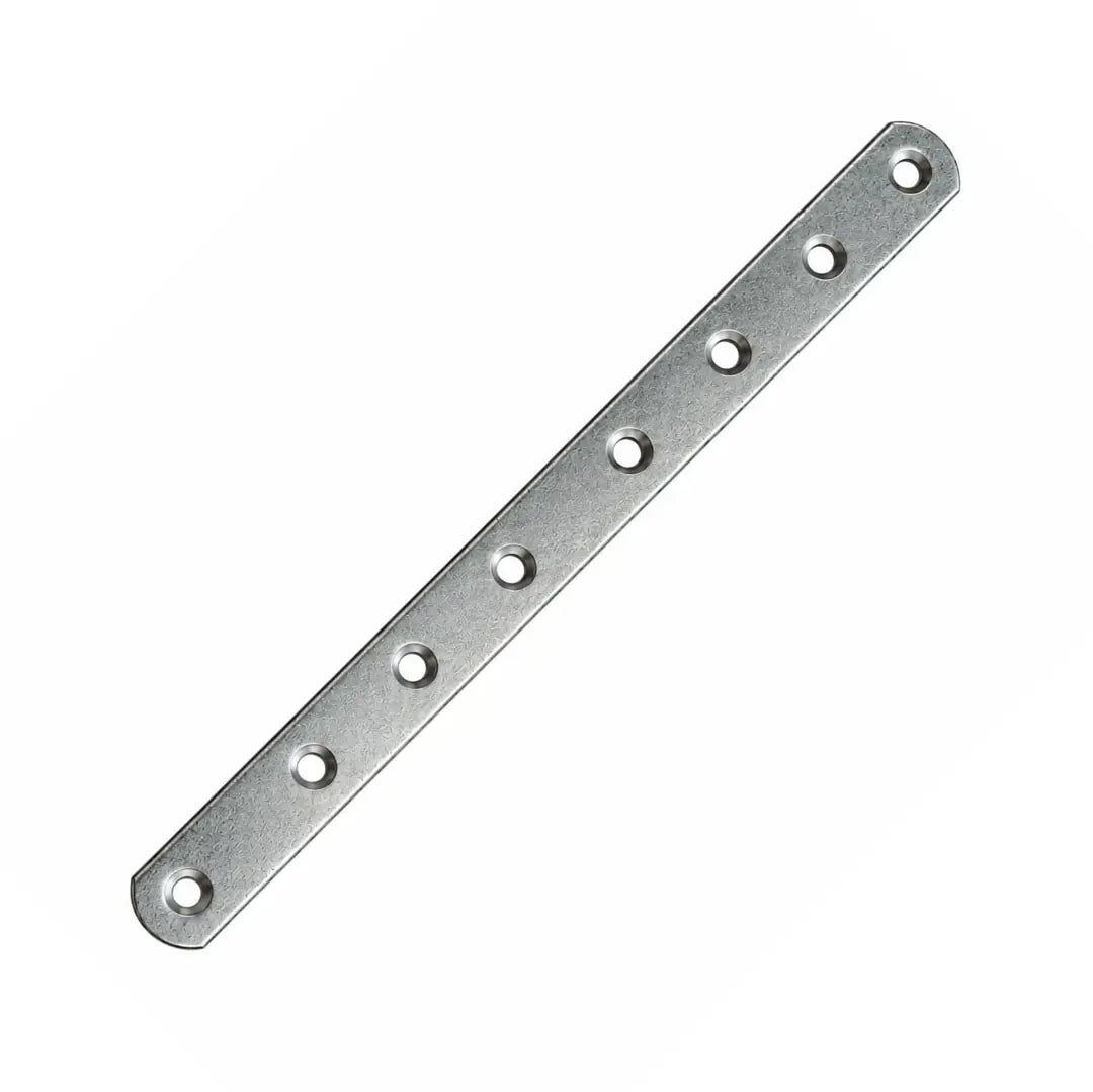 (25 Adet) Oval Başlı Metal Bağlantı Aparatı 20 cm x 1,5 cm Düz Bağlantı 1,5 mm İnce Profil