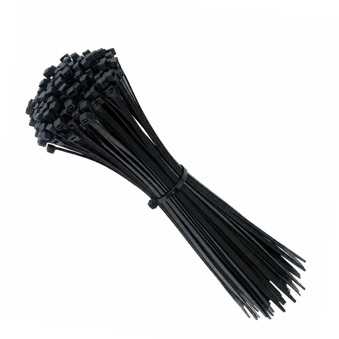 Kablo Bağı Plastik Cırt Kelepçe 4,8x300 mm Siyah 100 Adet Dayanıklı Güçlü Sabitleme Bağı