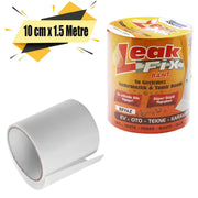 Tamir Bandı Beyaz Suya Dayanıklı Su Geçirmez Sızdırmaz Bant 10 cm x 1.5 Metre