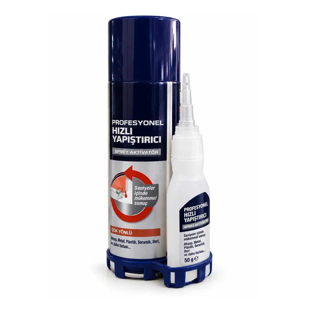 Küçük Boy 50 ml Hızlı Yapıştırıcı 200 ml Aktivatör Güçlü Yapışma Deri Seramik Ahşap Metal Yapıştırıcı