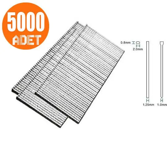 Kesik Baş Parke Brad Çivi F50 5000 Adet