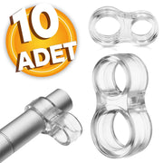 10 Adet Şeffaf Silikon Kapı Stoperi Kapı Kolu Tamponu Duvar Koruyucu Durdurucu
