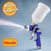 Metal Ahşap Plastik Yüzey Boyama Tabancası Üstten Depolu Havalı Boya Tabanca 600 ml 1.7 mm Uç