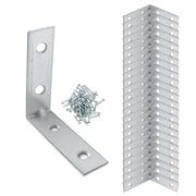 (50 ADET) Metal Köşebent 50x50x15 mm İnce L Demiri Gönye Mobilya Duvar Sabitleme Bağlantı Aparatı
