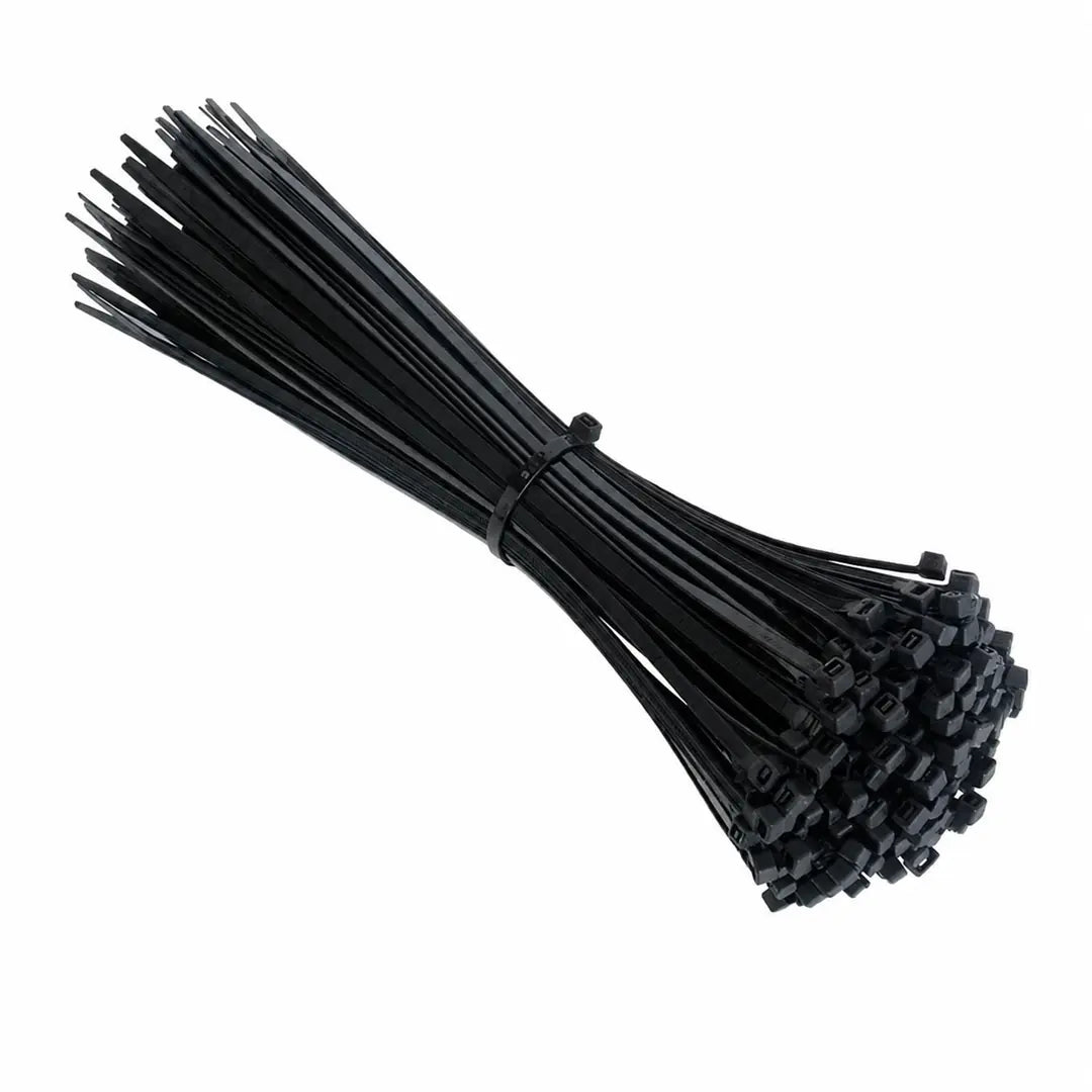 Kablo Bağı Plastik Cırt Kelepçe 4,8x350 mm Siyah 100 Adet Güçlü Kilitleme Kablo Sabitleme Bağı