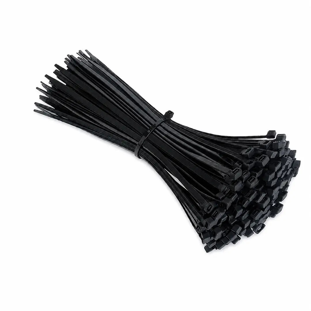 Kablo Bağı Cırt Kelepçe Plastik 4,8x250 mm Siyah 100 Adet Güçlü Sabitleme ve Kablo Düzenleyici