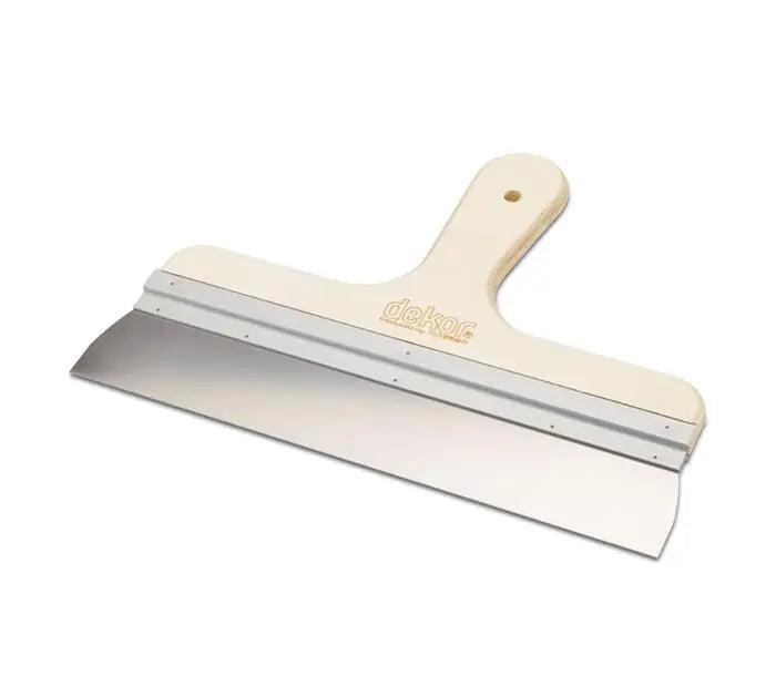 Dekor 049 Eğri Saplı Ispatula Ahşap Saplı Spatula 50 Cm