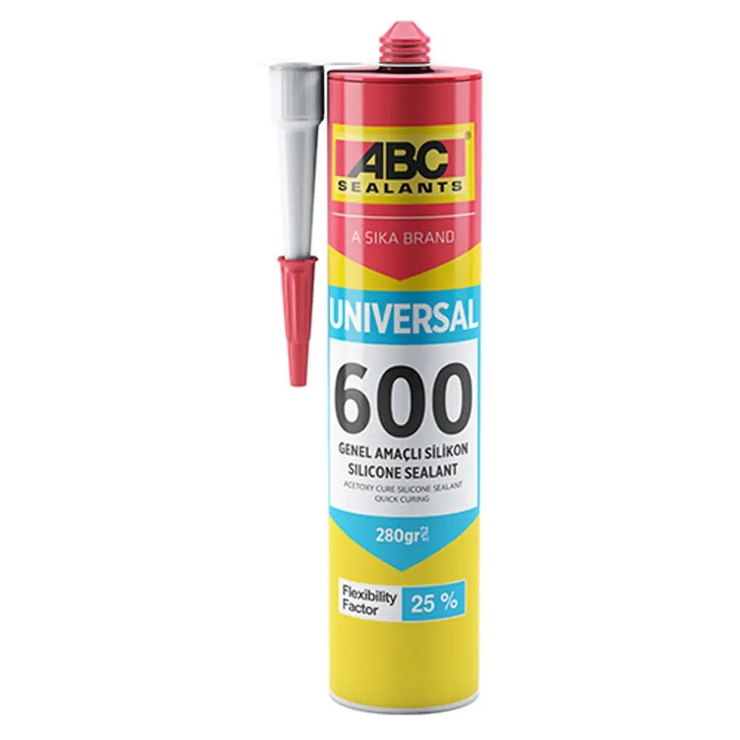 Sika ABC 600 Universal Genel Amaçlı Şeffaf Silikon 280 GR