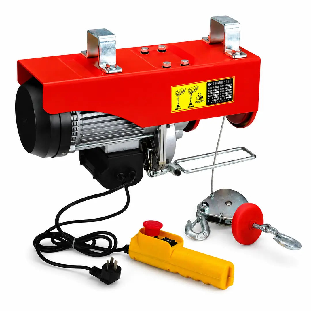 (20 Metre) Elektrikli Vinç 600/1200 KG Caraskal Kumandalı Halatlı Yük Kaldırma Makinesi 1800 W