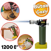 Ahşap Yakma Pyrogravure Büton Gazlı Çakmak Ayarlanabilir 1200 Derece Lehim Ateşleme 50 ml Proxxon